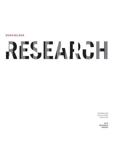 Graphic of report cover.  The word Research is written in graphic shapes